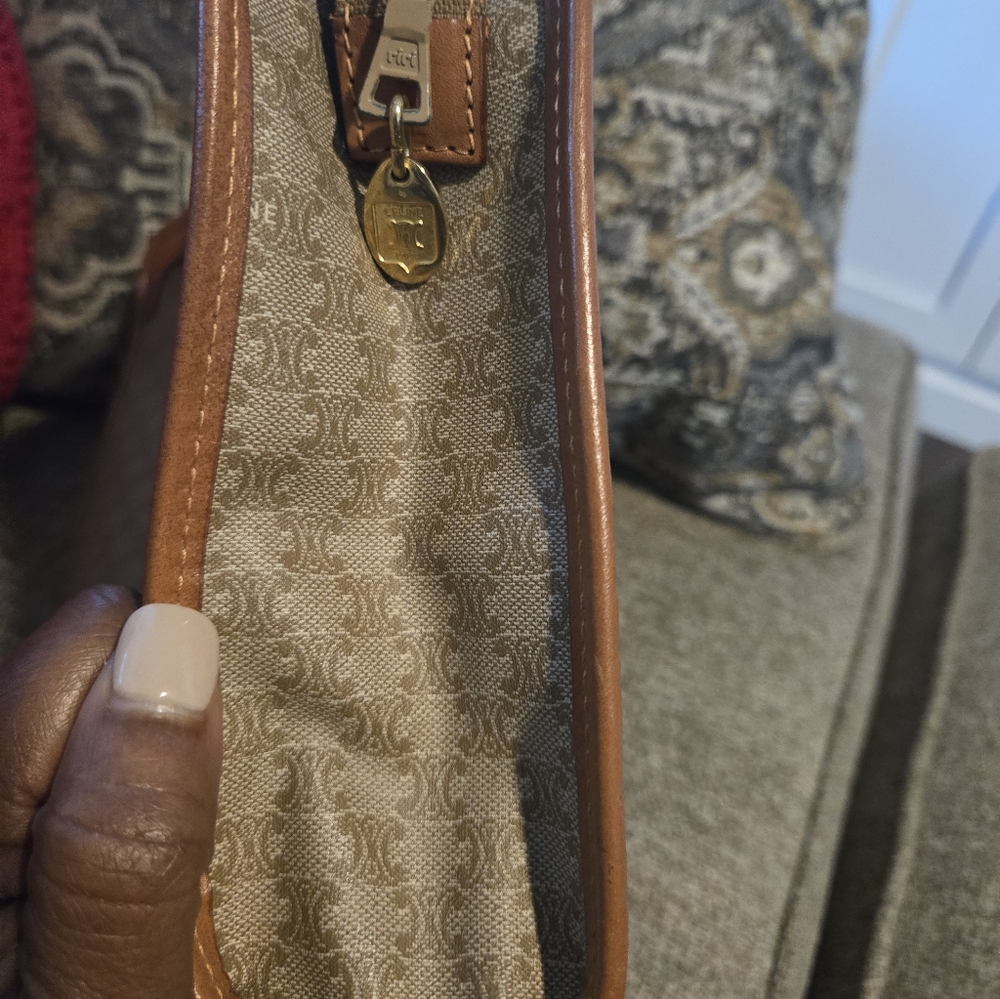 Celine Tan and Brown Clutch - Picture 9 of 9